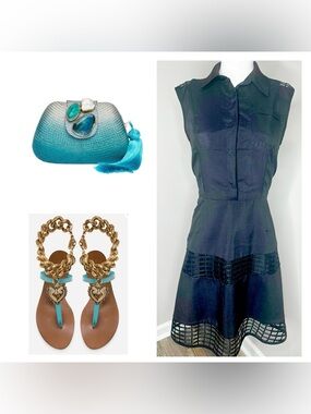 SIGNATURE COLLECTION- BLACK DRESS-LARGE ( 14-16)